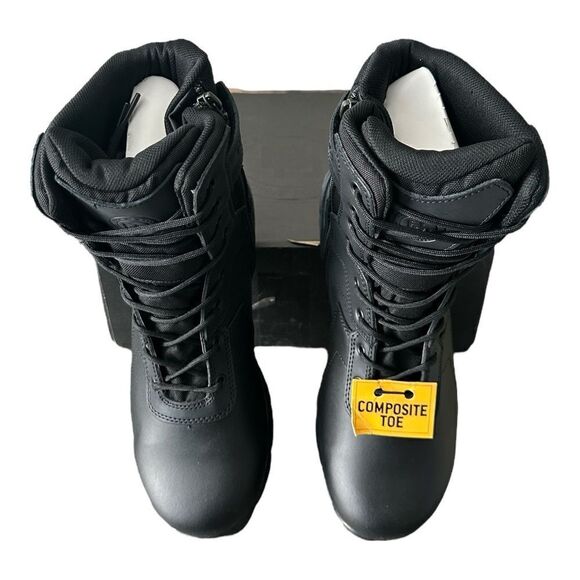 BD Battle Ops 8” Tactical Boots Side Zip Waterproof Size 9.5 Medium Black - Picture 3 of 9